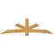Ekena Millwork Alberta Rough Sawn Timber Gable Bracket, Western Red Cedar, 96"W x 28"H x 2"D x 6"F, 7/12 Pitch GBW096X28X0206ALB00RWR - alternate 1